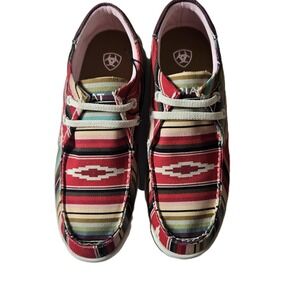 Ariat Southwest Aztec Pattern Moccasin Shoes Toddler US 3C EUR 34